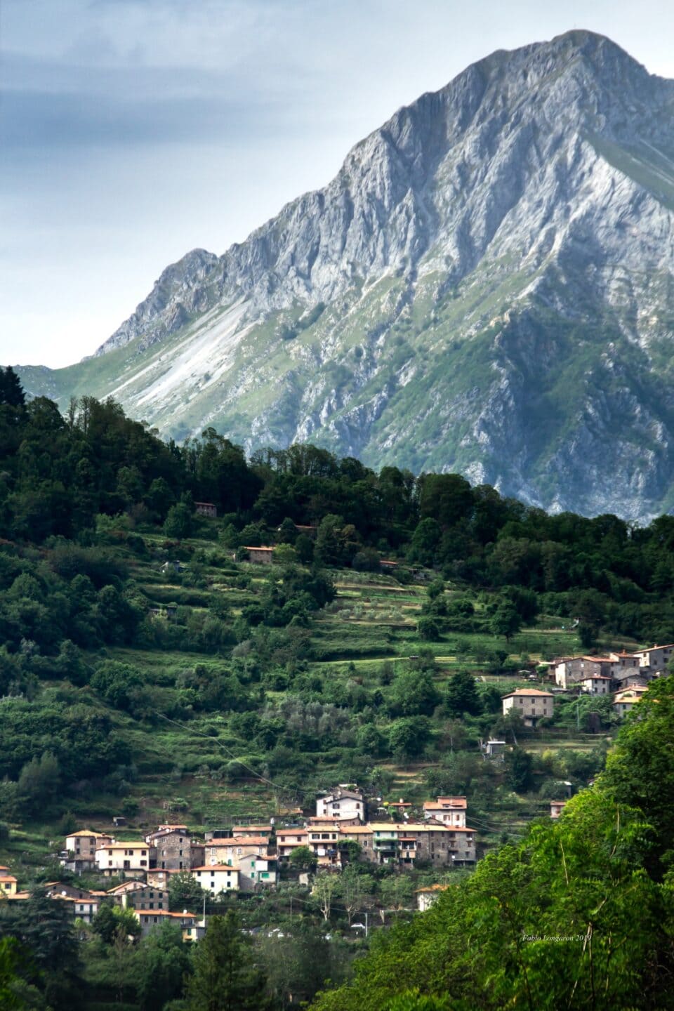 Stazzema, Alta Versilia. Sullo sfondo La Pania Della Croce